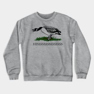 Give Me Liberty or Hisssssss - Don't Tread On Me Goose Crewneck Sweatshirt